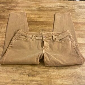 7 For All Mankind Women's Tan Roxanne ankle jeans size 30